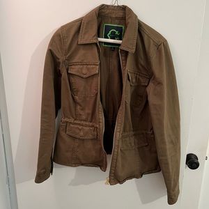Lightly worn army green jacket